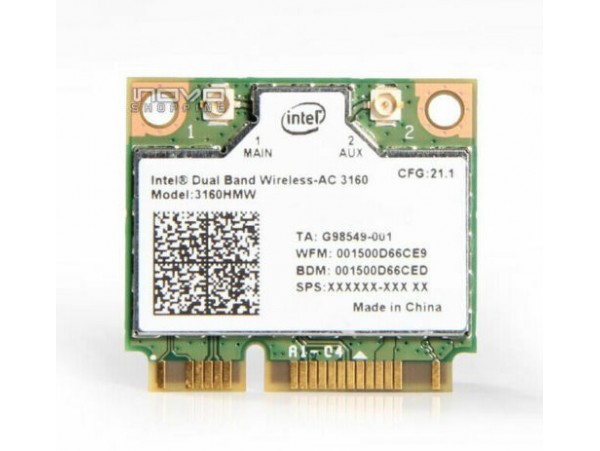 Wifi Bluetooth PCIe mini Intel AC 3160HMW za prenosnik HP ProBook 645 G1 470 G1 G2 IN OSTALE DEMO